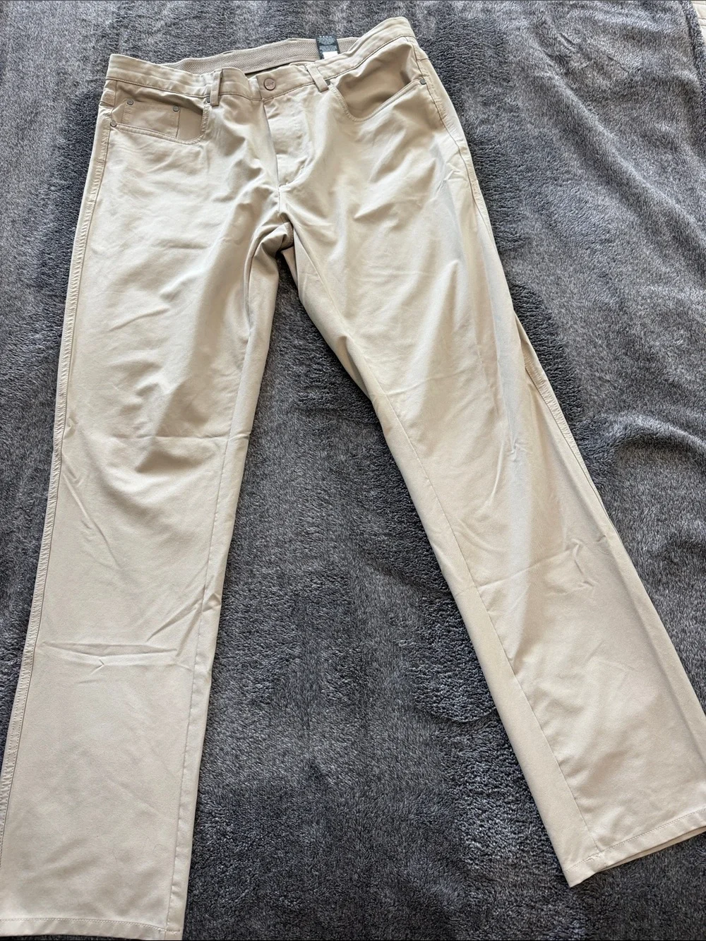 Greg Norman Collection Khaki Straight-Leg Pants
